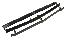 75-79 FRONT BUMPER UPPER RETAINER SET