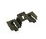 63-67 WINDSHIELD INNER LOWER MOLDING RETAINER