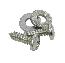 63-67 VENT WINDOW TO DOOR SCREW SET (COUPE)