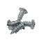 [ 68-72 WINDSHIELD LOWER OUTER MOLDING SCREW SET ST ]