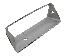 [ 68-69 SIDE VENT LOUVER CHROME (LH) EA ]