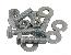 68-72 FRONT SPOILER SCREW & NUT SET