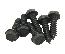 68-81 LOWER SHIFTER BOOT SCREW SET (4 SPEED)