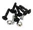 68-77 DASH PAD & STEERING COLUMN COVER SCREW SET