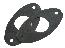 68-75 CONV REAR DECK CHROME COVER GASKET