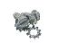 63-67 HEADLIGHT MOTOR BRACKET SCREW & WASHER SET