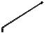 63-65 HEADLAMP SUPPORT ROD (LH)