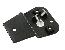 64-67 ACCELERATOR PEDAL MOUNTING BRACKET W/RIVETS