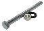 65-74 ALTERNATOR BRACKET LONG BOLT, WASHER & NUT S