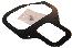 64-67 SHIFTER BOOT NUT PLATE W/RIVETS