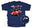 C3 STINGRAY CORVETTE T-SHIRT (NAVY)(LARGE)