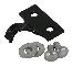 63-82 JACK HOLD DOWN SPRING BRACKET W/RIVETS