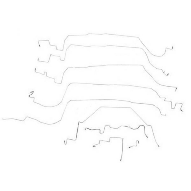 87 (ND) BRAKE LINE SET (STAINLESS)