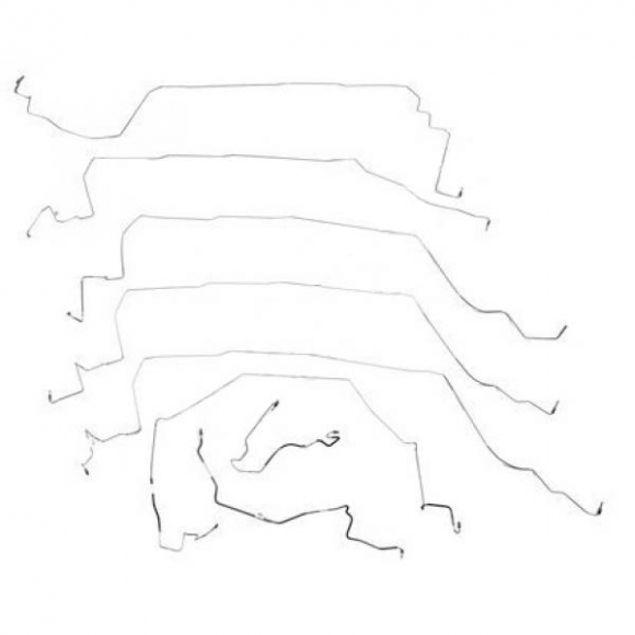92-93 (ND) BRAKE LINE SET (STAINLESS)