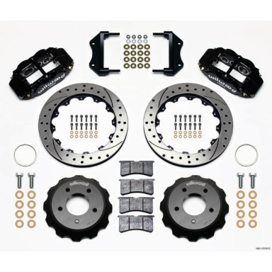 85-87 WILWOOD 6R FRONT BIG BRAKE KIT (BLACK SRP)