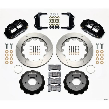 85-87 WILWOOD 6R FRONT BIG BRAKE KIT (BLACK)