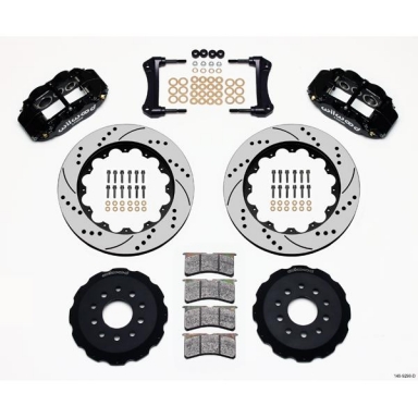 88-96 WILWOOD 6R FRONT BIG BRAKE KIT (BLACK SRP)