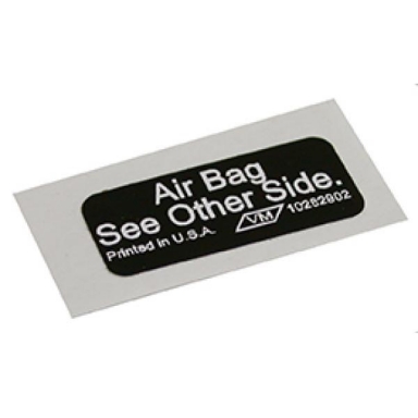 90-96 AIR BAG SEE OTHER SIDE DECAL