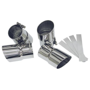 85-91 EXHAUST TIPS (FLARED) (STAINLESS)