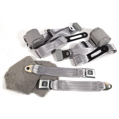 84-96 SEATBELT SET (COUPE) GRAY