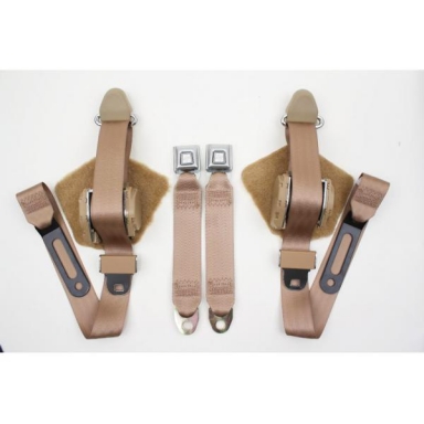 84-96 SEATBELT SET (COUPE) SADDLE