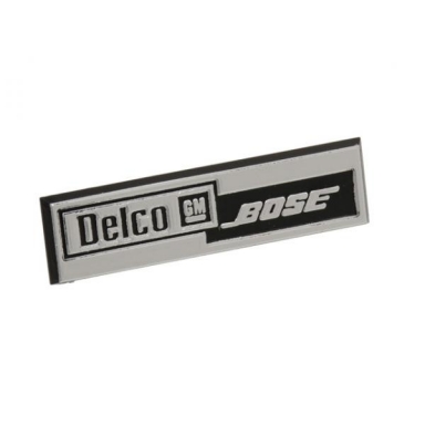 84-96 SPEAKER GRILL NAME PLATE DELCO-BOSE