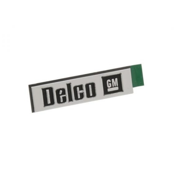 84-96 SPEAKER GRILL NAME PLATE DELCO-GM