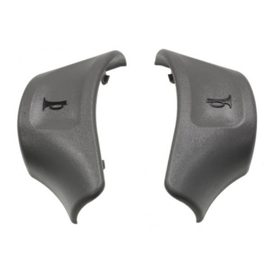 90-91 HORN BUTTONS (PAIR-GRAY)