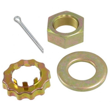 84-96 HUB MOUNT NUT, WASHER & RETAINER (REAR HUB)