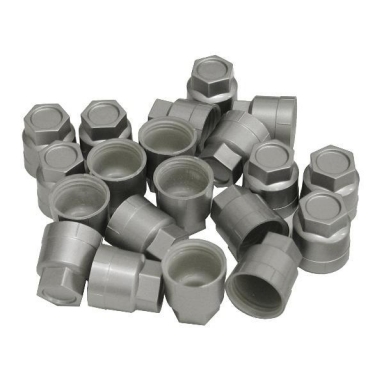 90-96 LUG NUT CAP SET (SILVER)(20 PC-SET)