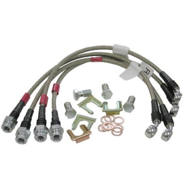 97-04 STAINLESS STEEL BRAKE HOSE SET