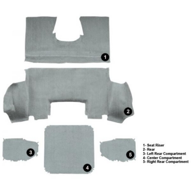 97-04 CARPET SET (REAR) COUPE