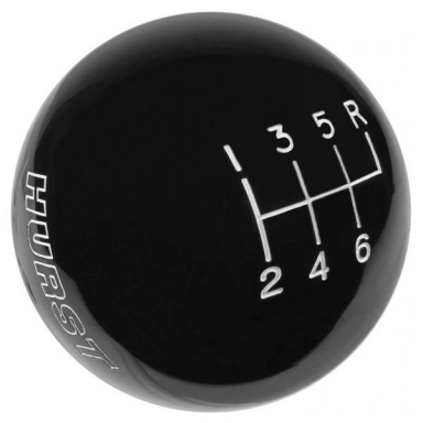 97-04 HURST 6-SPD BLACK SHIFTER BALL (9/16-8)
