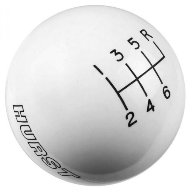 97-04 HURST 6-SPD WHITE SHIFTER BALL (9/16-8)
