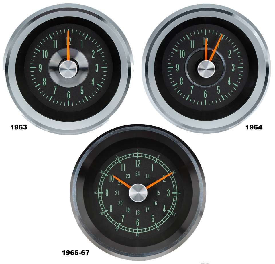 63-67 DAKOTA DIGITAL CORVETTE CLOCK | Volunteer Vette Corvette Parts