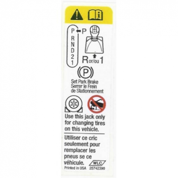 Jacking Instruction/Wheel C4