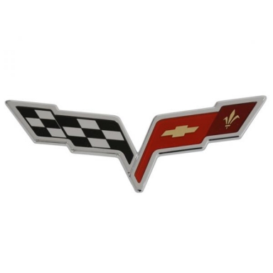 05-13 CORVETTE REAR BUMPER EMBLEM (CHROME)