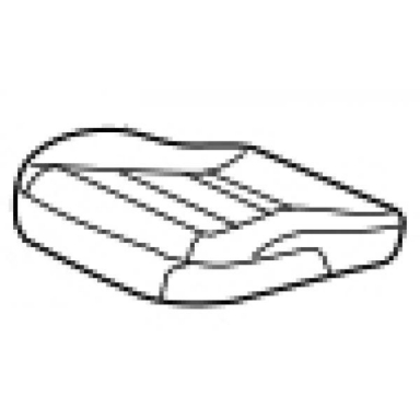 12-13 CORVETTE SEAT COVER (BOTTOM) TITANIUM