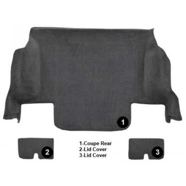 05-13 CORVETTE REAR CARPET - CUTPILE (COUPE)