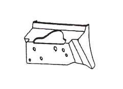 61-62 TRUNK LATCH SUPPORT (ENCLOSURE)