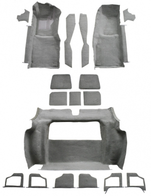 78-79E CARPET SET (CUTPILE) - 3 DOOR COMPARTMENT