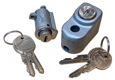 67 SPARE TIRE & GLOVE BOX LOCK SET