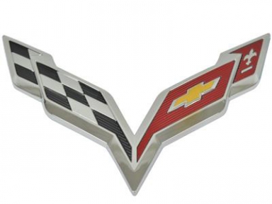 14-19 CORVETTE FRONT NOSE EMBLEM (CHROME)