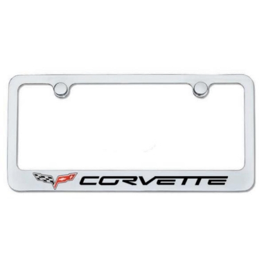 CHROME LICENSE PLATE FRAME (C6)