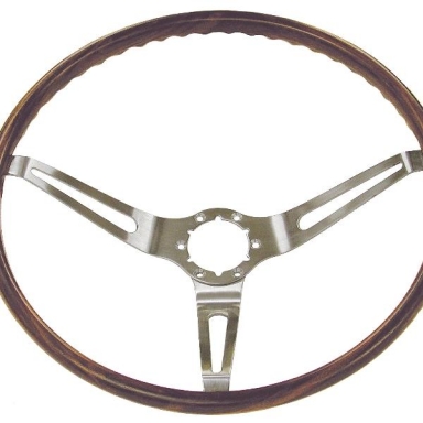 67-68 STEERING WHEEL (SIMULATED WALNUT) 16 INCH
