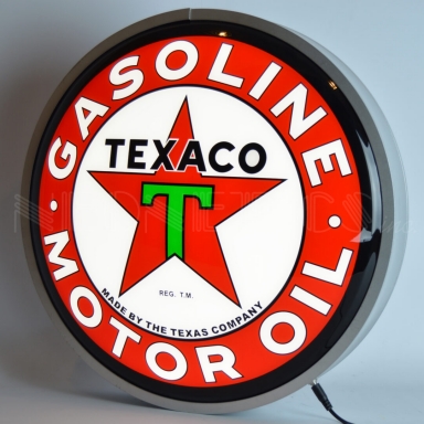 TEXACO GASOLINE (BACKLIT ROUND SIGN)