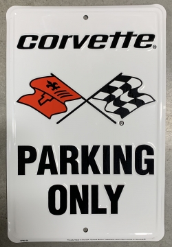CORVETTE PARKING ONLY SIGN