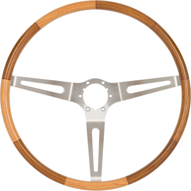 63-67 TEAK WOOD STEERING WHEEL (16 INCH)