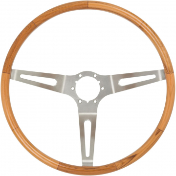63-67 TEAK WOOD STEERING WHEEL (15 INCH)