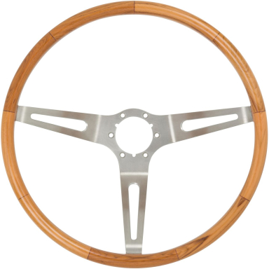 63-67 TEAK WOOD STEERING WHEEL (15 INCH)